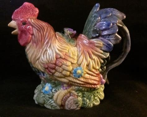 Ceramic Rooster Teapot 186 Etsy