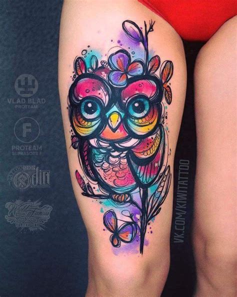 Pin By Beth McCullough On Tattoo Colorful Owl Tattoo Owl Tattoo