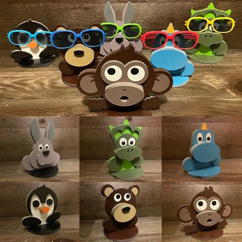 Animal Eyeglass Holder Wooden Eyeglass Holder Bear Eyeglass Holder