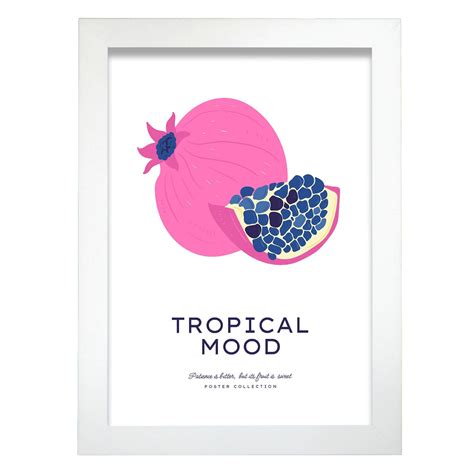 Nacnic Poster Pop Art Astratto Granata D Animo Tropicale Illustrazioni