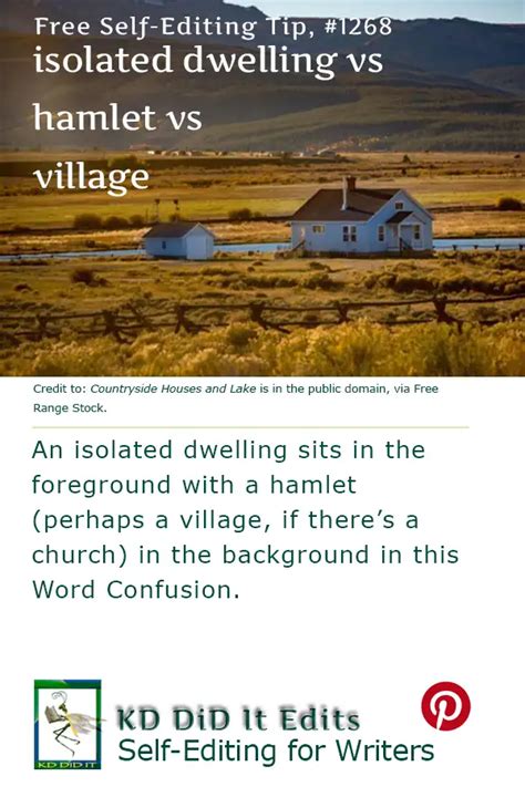 Word Confusion Isolated Dwelling Vs Hamlet Vs Village • Kd Did It