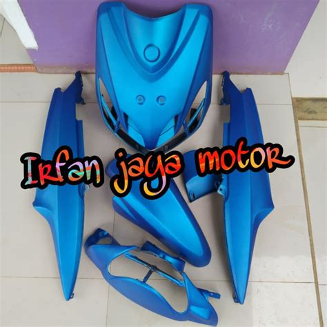 Jual Cover Body Full Halus Yamaha Mio Smile Hitam Doff Shopee Indonesia