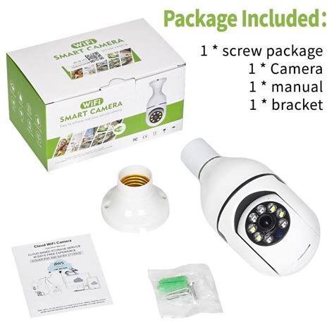 Cheap Hd P Rotate Auto Tracking Panoramic Camera Light Bulb