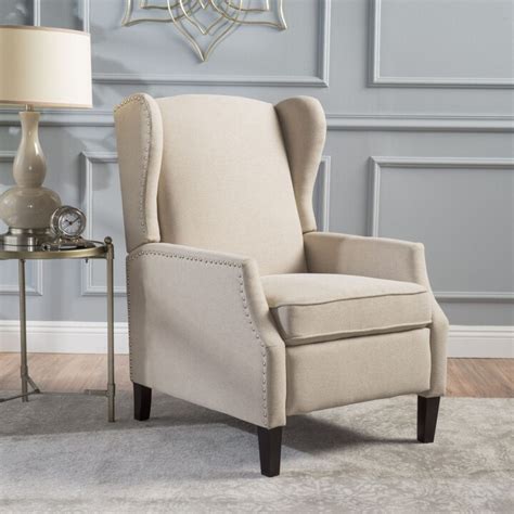 Contemporary Home Living 40 Beige And Brown Traditional Wingback