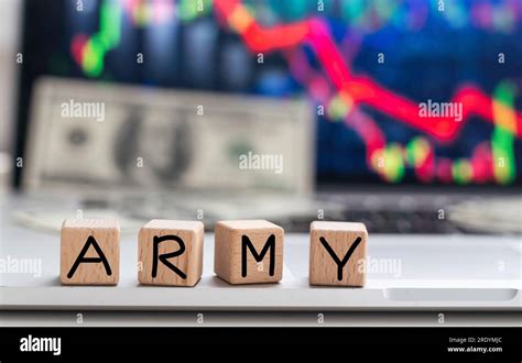 Army Pay Cube With Letters Sign With Wooden Cubes Stock Photo Alamy