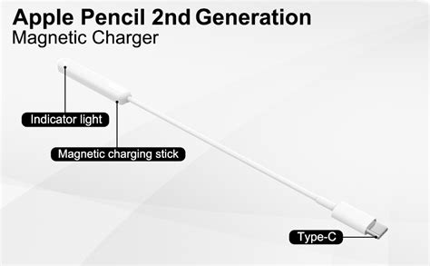 Paiholy Magnetic Charger Compatible With Apple Pencil 2nd Generation Lightweight