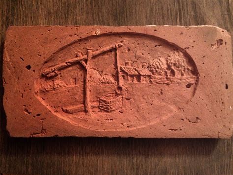 Carved Engraved Old Brick Gravirozottteglak