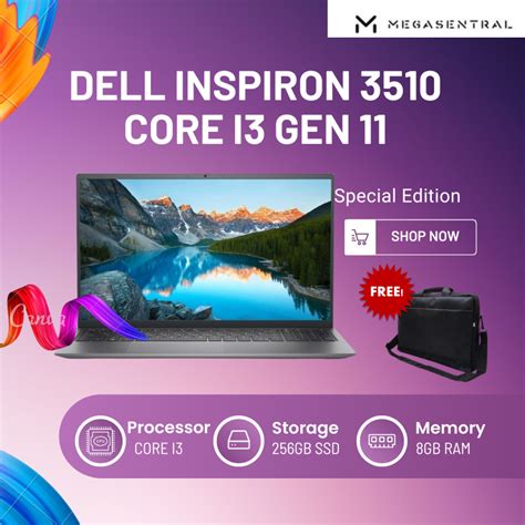 Jual Dell Inspiron 5310 Core I3 1115g4 8gb 256gb 133 Win 10 H Ohs