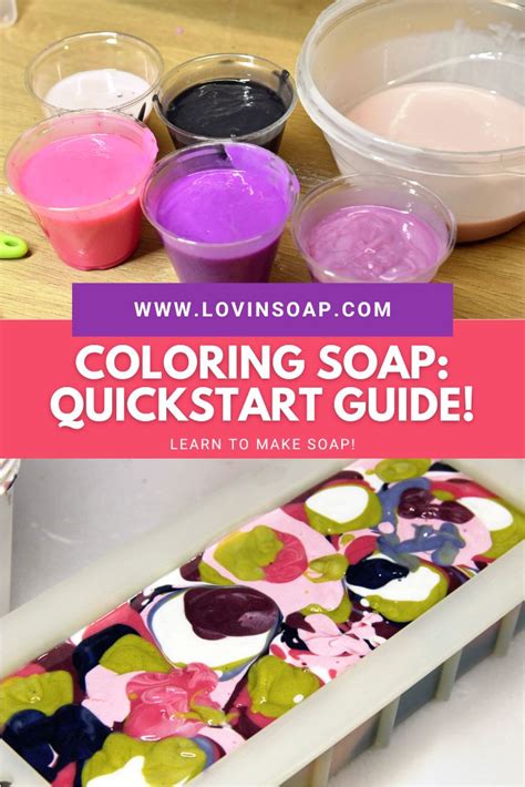 Coloring Soap Quick Start Guide Handmade Soap Recipes Cold Process