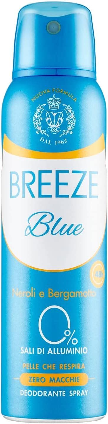 Breeze Deodorante Spray Blue 150ml Amazon It Bellezza