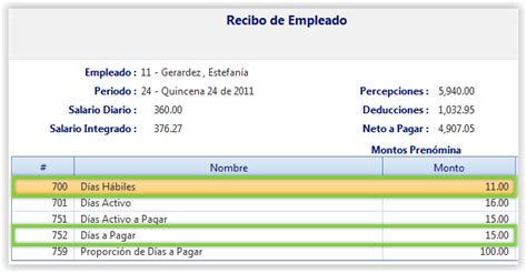 Ejemplo De Pago De Nomina Quincenal Nuevo Ejemplo