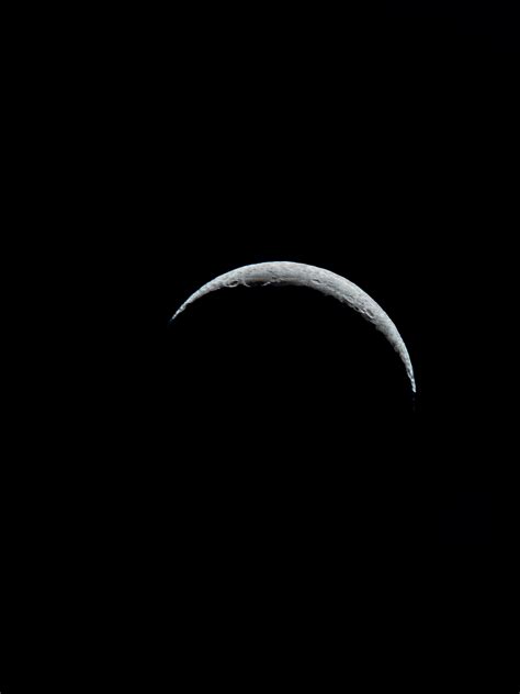 Waxing Crescent Moon R Astrophotography