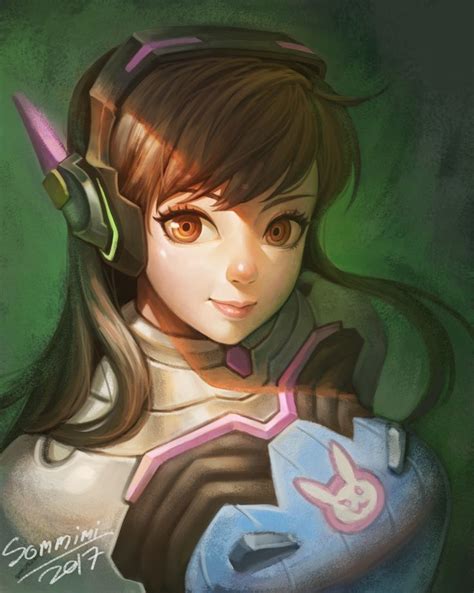 Artstation Dva Overwatch Fan Art Duangkamon Srichaikit Overwatch