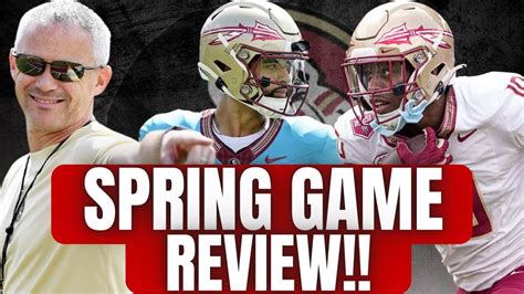 FSU Spring Showcase REVIEW How Did FSU Look YouTube