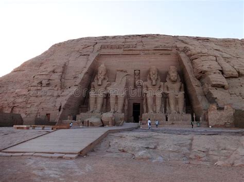 Temple D Abou Simbel En Egypte Des Ramses Ii Image Stock Image Du