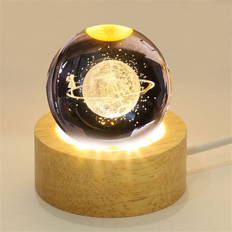 Snowball Lamp Holder Wood Bracket Desk Led Night Light Monitor Ebay