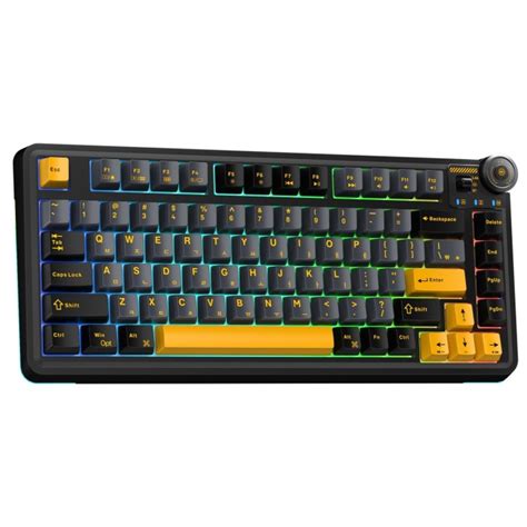 Aula AU Modlu RGB Hot Swap Mekanik TKL Seiya Switch Kablosuz Makrolu Klavye Siyah