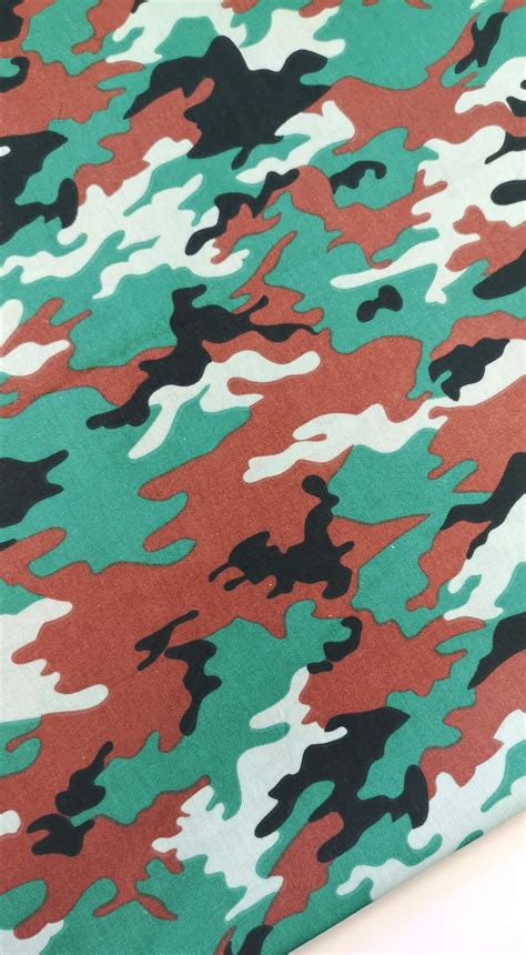 Woven – ( Poly-Cotton ) Printed Camouflage Design | FabricStore