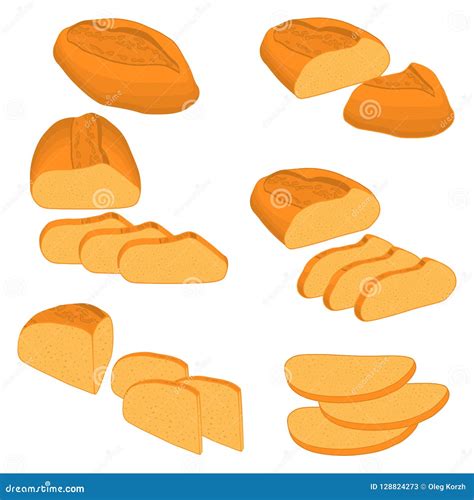 Ejemplo Del Vector Del Sistema De Pan Cocido Ilustraci N Del Vector