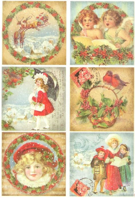 Ricepaper Decoupage Paper Scrapbooking Sheets Craft Paper Xmas Vintage Girls Ebay Decoupage