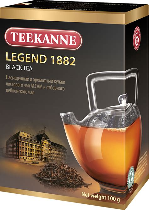 Чай листовой Teekanne Legend 1882 черный, 100 г - купить с доставкой по ...