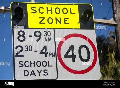 School Zone Speed Limit Sign