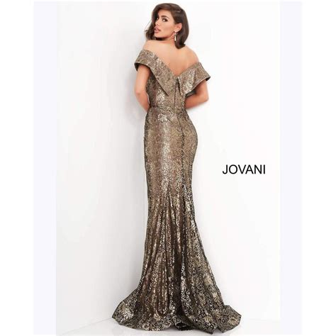 Jovani Off The Shoulder Long Evening Gown 02920 Norasbridalboutiqueny