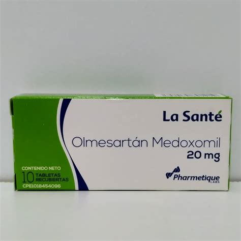 Medicina Olmesartan Medoxomil 20 Mg X 10 Tab La Sante