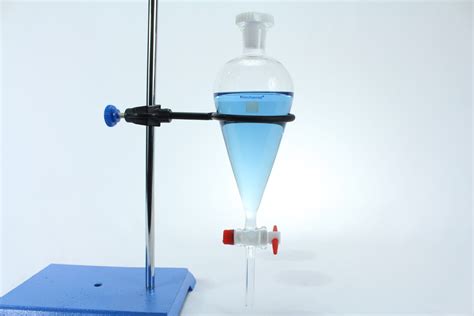 Separatory Funnel Squibb Style PTFE Stopcock Plastic Stopper