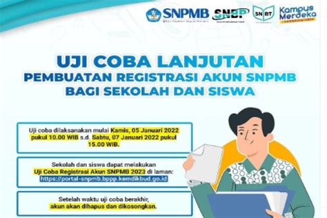 Registrasi Akun Snpmb 2023 Dibuka Hari Ini Begini Cara Daftarnya