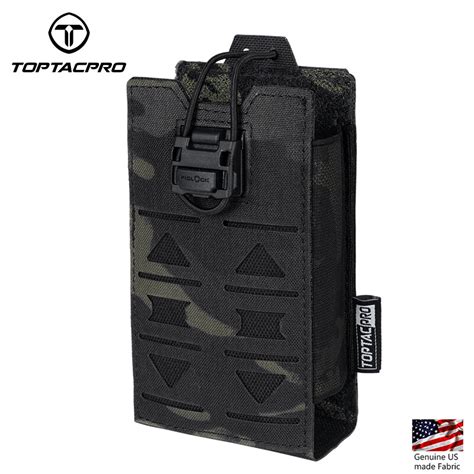 TOPTACPRO Tactical Radio Pouch For 148 152 MPU5 MOLLE Tactical Magazine