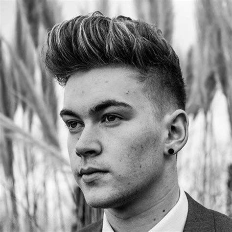 Modern Pompadour With Taper Fade Best Men S Hairstyles Cool Haircuts