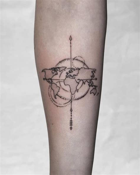 Tattoos World Map Tattoo World Globe Tattoos World Tattoo Tattoo You