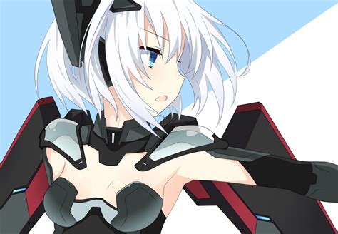 Wallpaper Anime Girls Date A Live Short Hair White Hair Blue Eyes