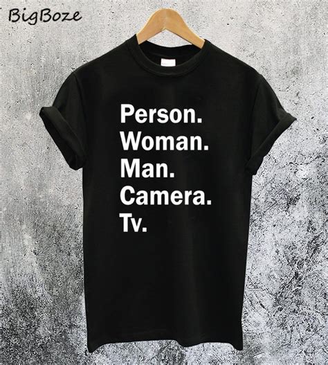 Man Woman Camera Person Tv T-Shirt