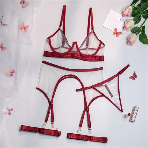 Erotic Costumes Sexy Womens Underwear Erotic See Through Bikini Set