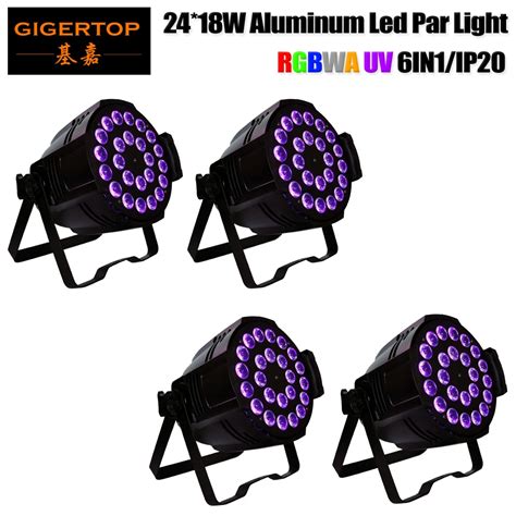 Tiptop Led X W Rgbwa Uv In Non Waterproof Aluminum Alloy Flat Par