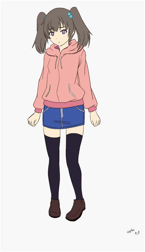 Animated Girl Standing