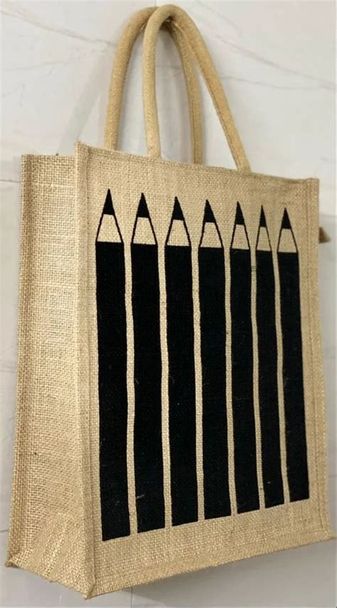 Natural Printed Jute Gift Bag Small At Rs 85 Piece In New Delhi ID