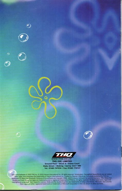 SpongeBob SquarePants Battle For Bikini Bottom Cover Or Packaging Material MobyGames