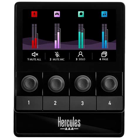 Hercules Stream Controlador De Audio Para Streaming Negro