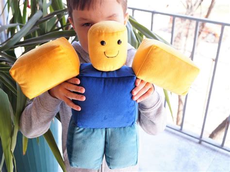 Roblox Noob Plush Toy Large Plush Toy 14 Etsy Australia