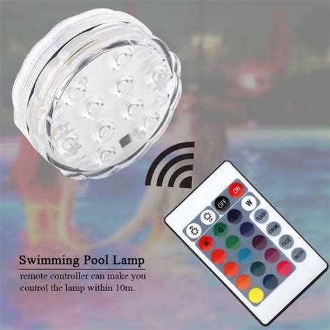 Lampe de piscine LED multicolore étanche avec télécommande SONEW