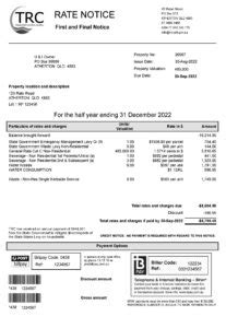 Interactive Rate Notice TRC Tablelands Regional Council