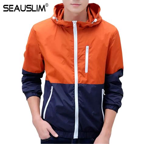 SEAUSLIM Summer Men Women Hooded Sun Protective Thin Jacket Men Summer