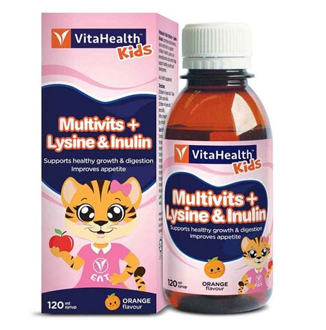 Nhg Pharmacy Online Vita Kids Multivitamin Lysine And Inulin 120ml