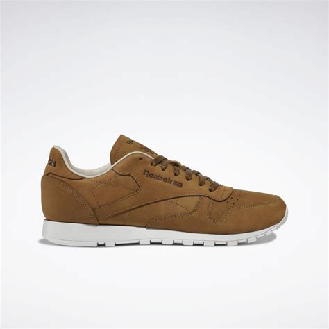 Кроссовки мужские Reebok Cl Lthr Lux (GX0665) коричневого цвета ...