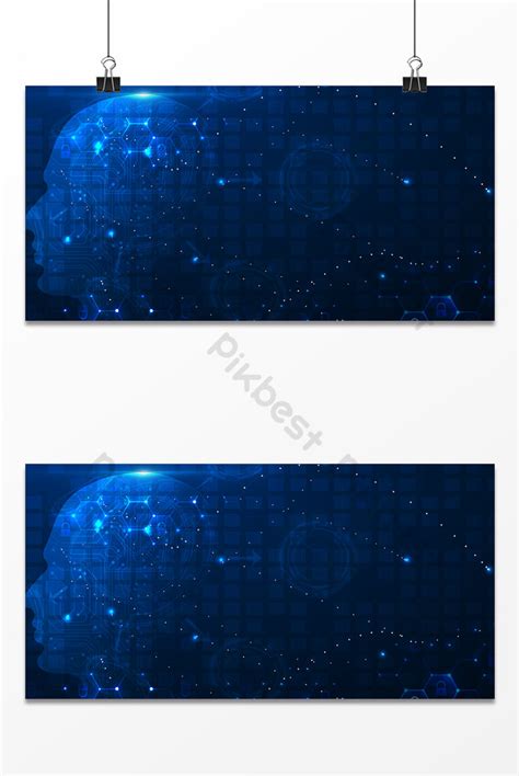 Blue Cool Technology Banner Poster Background Backgrounds | PSD Free ...