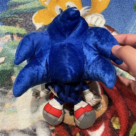 Sonic The Hedgehog Sonic Boom Big Head Plush Toy 8” Tomy 2015 Used Sega