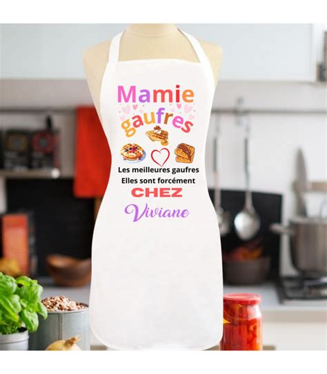 Tablier De Cuisine Personnalis Sp Cial Mamies Gaufres Chant